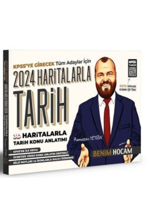 2024 KPSS 3D Haritalarla Tarih Konu Anlatımlı Benim Hocam Yayınları - 2