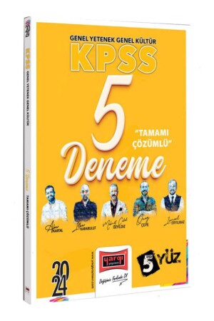 2024 KPSS 5Yuz Team GK-GY Alle Lektionen 5 Aufsätze mit Lösungen - Yargı Yayınları