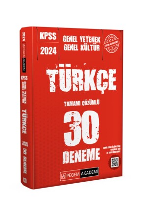 2024 KPSS Allgemeine Kultur Allgemeine Fähigkeiten Türkisch 30 Aufsätze - 1