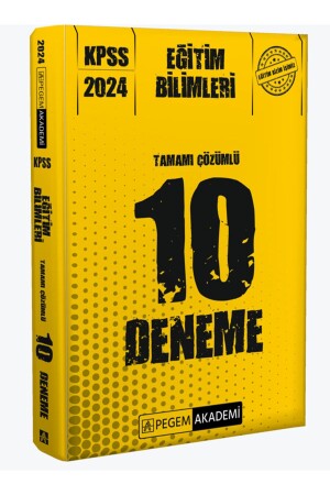 2024 KPSS Eğitim Bilimleri Tamamı Çözümlü 10 Deneme - 2