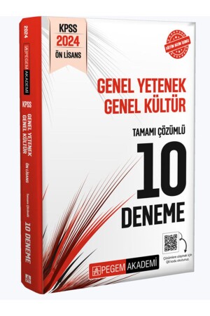 2024 KPSS Genel Yetenek Genel Kültür Önlisans Tamamı Çözümlü 10 Deneme - 1