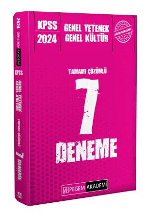 2024 KPSS Genel Yetenek Genel Kültür Tamamı Çözümlü 7 Deneme - 2