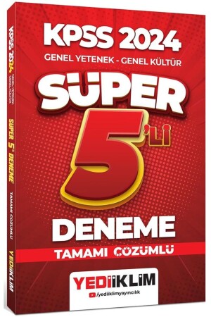 2024 Kpss Genel Yetenek Genel Kültür Tamamı Çözümlü Süper 5 Li Deneme - 2