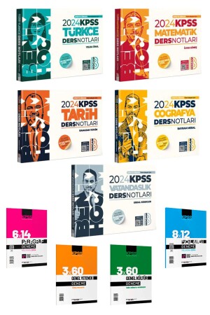 2024 KPSS GYGK Ders Notları 5 Kitap Benim Hocam Yayınları -4 Deneme Marka Yayınları - 1