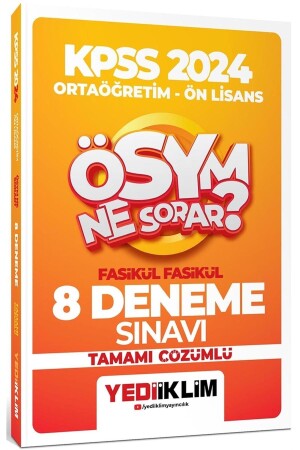 2024 KPSS ÖSYM Ne Sorar Ortaöğretim Önlisans Fasikül Fasikül Tamamı Çözümlü 8 De - 1