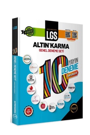 2024 LGS 8. Sınıf 10 Farklı Yayın 10 Deneme Tüm Konular Sorular Tamamı Video Çözümlü Altın Karma - 2