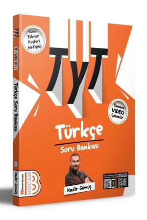 2024 Tyt Türkçe Tamamı Video Çözümlü Soru Bankası Poster Hediyeli 9786258161236 - 2