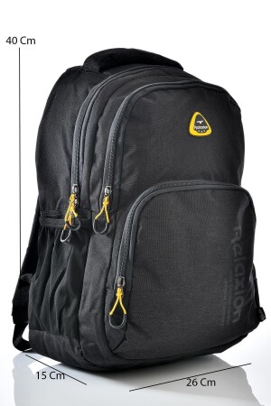 2051 Schulrucksack Schwarz - 3