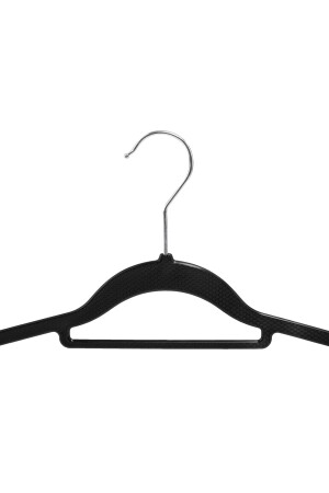 20'li Non-slip Elbise Askısı Kaydırmaz Kravat Ve Pantolon Askılı Elbise Askısı Dolap Askısı Siyah - 4