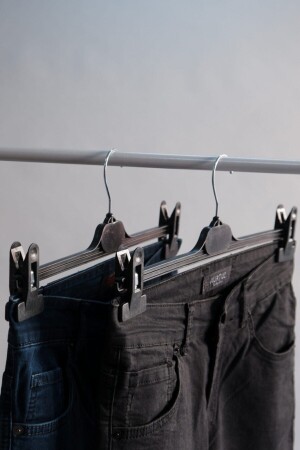 20'li Plastik Mandallı Pantolon Etek Askısı 20 Adet Askı PLSM ASKI 2 - 6