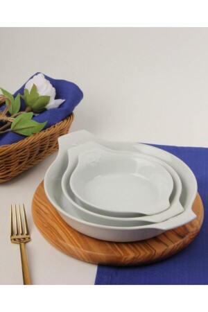 مجموعة سونا من المنتجات البرتقالية البيضاء 21 سم - 17 سم - 14 سم - Porland