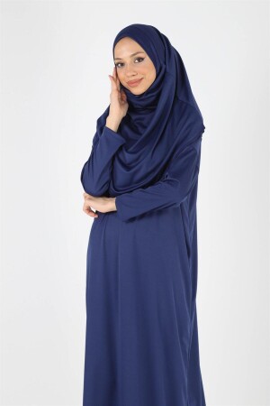 2133_Einteiliges Gebets-Hijab-Kleid mit Kopftuch - 2