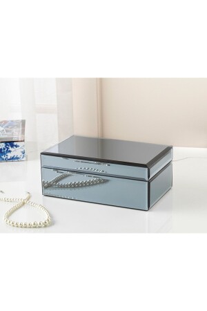 صندوق زينة من الزجاج من كيت 21x13x8,5 سم تدخن TYC00764590192 - English Home