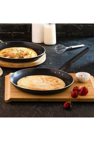 22 cm professionelle Crêpes-Pfanne – Horeca Antihaft-Crêpes- und Omelettpfanne 22 cm - 2