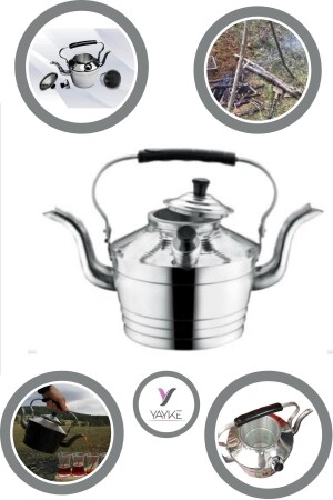 كوب شاي من الألومنيوم المزدوج من الجانب رقم 22 كوب شاي مع القششش DİRİLİŞ-17-1453 - Yayke