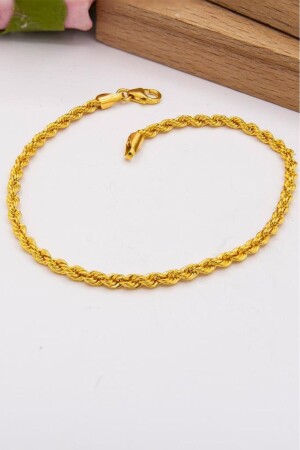 22 Karat Gold 2 mm Seilschnur-Armband Damenarmband LKBLK1190 - 2