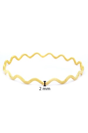 22 Karat vergoldetes Zickzack-Ajda-Armband 2 mm Blz- 3073 - 3