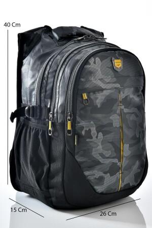 2235 Graue Camouflage-Schultasche – täglicher Sport-Reiserucksack - 3