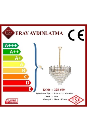 228-600 Taşlı Modern Avize - 4