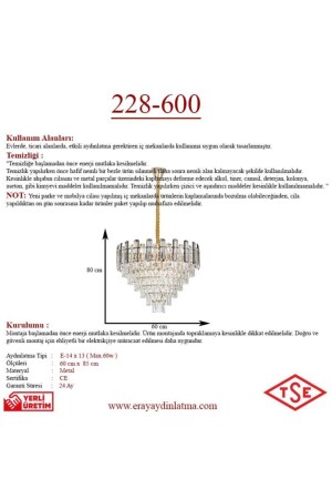 228-600 Taşlı Modern Avize - 5