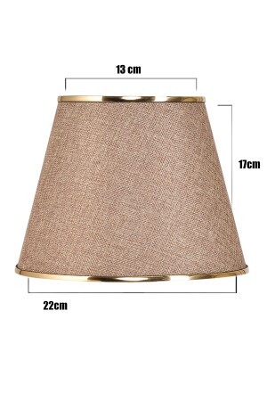 22' Lampenschirmhut / Kumbeige - Evlight