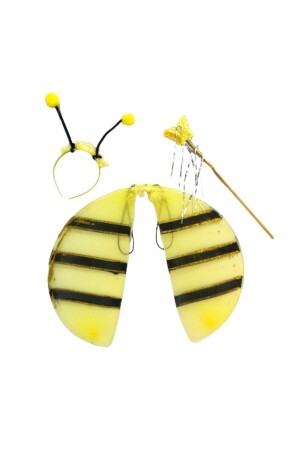 23. April Bee Wing Kinderkostüm-Set mit Krone und Zauberstab - 1