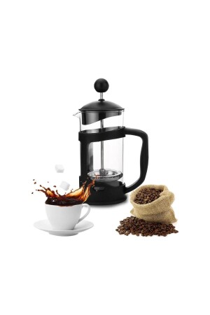 2302 French Press Süzgeçli 350ml Çay Kahve Kupası HAN-PNG-2302 - 1