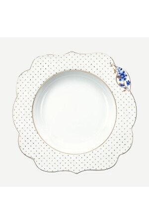 م.ن.ز-رويال البورسلين الأبيض الأبيض لوحة عميقة 23-5 سم - Pip Studio