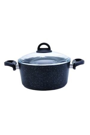 (منز) - حجر داكن (بيولوغرانيت) 24 سم (بوت 153.03.08.0014 - Karaca