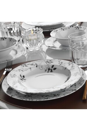 (منيز-ياسمين) 24 قطعة عشاء مجموعة (ديج 274) (نويس 24 واي 288174 - Kütahya Porselen
