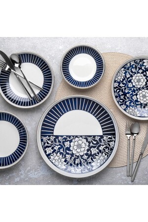 (منز-أمبروسيا) مجموعة عشاء 24 قطعة لـ6 أشخاص 58YMT000723 - Aryıldız