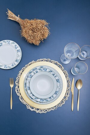 (منتز-فوليا) ، عشاء بورسلين 24 قطعة لـ6 أشخاص 600. 15. 01. 2371 - Emsan