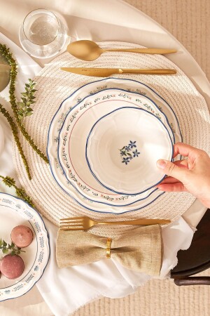 (منتز فارينا) بورسلين 24 قطعة عشاء لـ 6 أشخاص 600. 15. 01. 2919 - Emsan