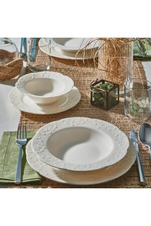 (مـنـز-كارمينا) ، عشاء العظام 24 قطعة (مجموعة لـ6 أشخاص) 8691850391114 - Güral Porselen