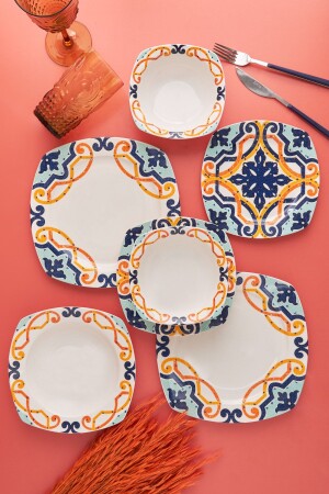 (م.ن.ز-غاويد) ، عشاء من الفورسلين 24 قطعة لـ6 أشخاص - Karaca