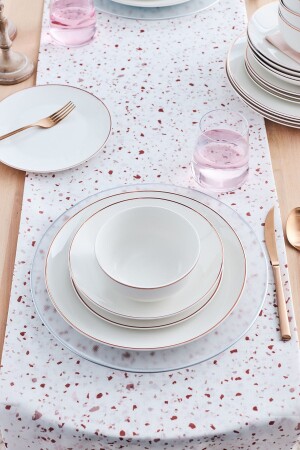 (منيز-ليون روز) الذهب 24 قطعة (فوليسين) عشاء لـ 6 أشخاص - Karaca