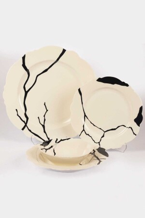 م.ن.ز-24 قطعة طعام من البورتسلين مجموعة لـ6 أشخاص - Mikasa Moor