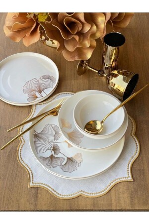 مجموعة من المواد الحديثة من الجينكو 24 قطعة لـ 6 أشخاص - ROSSEV