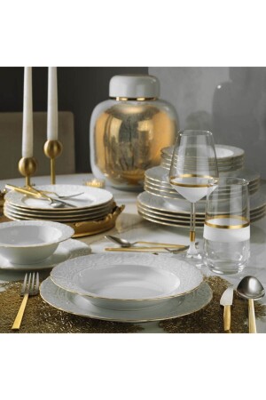 مجموعة من الأطباق العشاء من 24 قطعة BSK24Y2520 - Kütahya Porselen