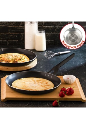 24 cm professionelle Induktions-Crêpe-Pfanne – Crêpes- und Omelette-Pfanne auf Horeca-Induktionsbasis - 2