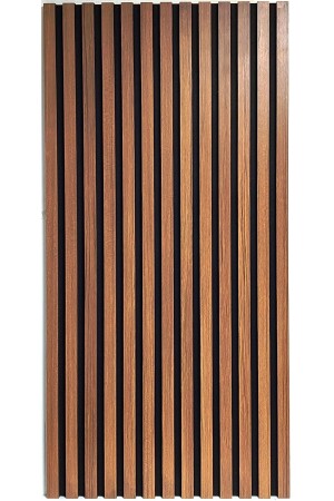 24 cm X 240 cm - 1 ADET - DEKORATİF TEAK RENGİ AHŞAP DUVAR PANELİ - 2