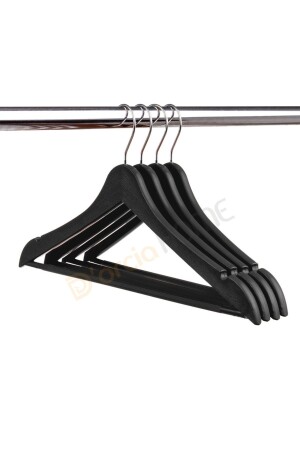 مظهر من الخشب من النوع البلاستيكي 24 معلقة سوداء - Dorcia Home