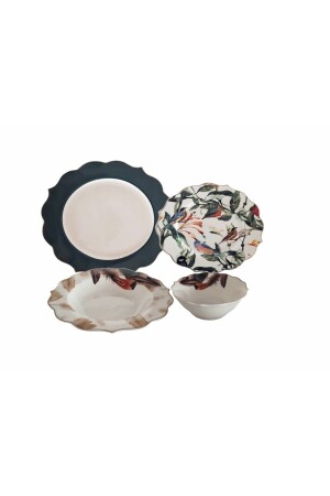 مجموعة عشاء من 24 قطعة من MNZ-Pinkmore لـ 6 أشخاص TR-3011 TR-3011 - AROW