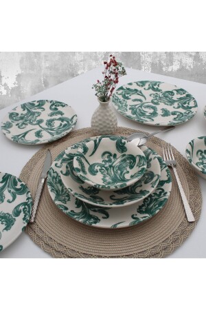 مجموعة عشاء من 24 قطعة من MNZ-Sena لـ 6 أشخاص ARNSN24YT006 - Arna Porselen