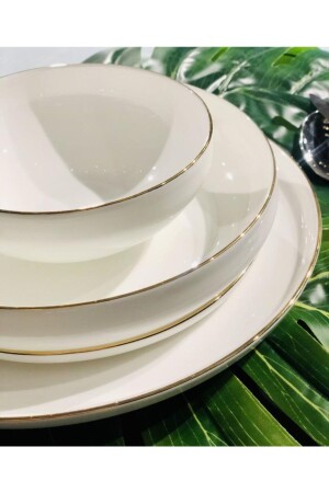 طقم عشاء من 24 قطعة من طراز MNZ-Sufi لـ6 أشخاص Altın Altın24 - Koleksiyon