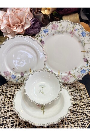 24 Parça New Bone China Yemek Takımı P-POR-101324 - 7