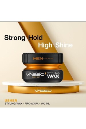 24 Saat Tüm Saç Tipleri Için Parlaklık Ve Güçlü Tutuş Kazandıran Wax - Usher Pro Aqua 150 ml - 7