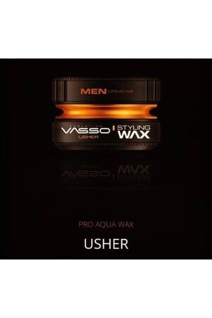 24 Saat Tüm Saç Tipleri Için Parlaklık Ve Güçlü Tutuş Kazandıran Wax - Usher Pro Aqua 150 ml - 8