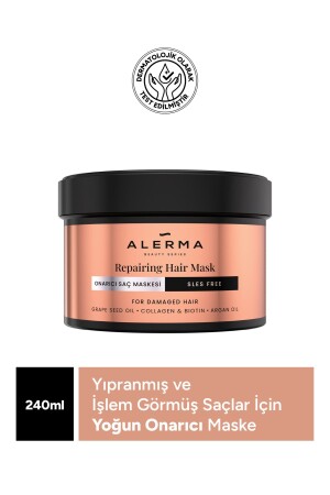 مقنعة الشعر خالية من الكبريت للفصل والعلاج الشعر 240 مل - Alerma