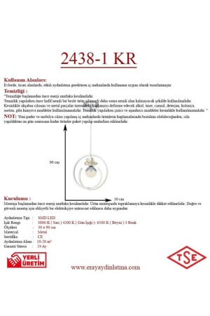 2438-1 Krom Led Avize 2438-1 KR - 9